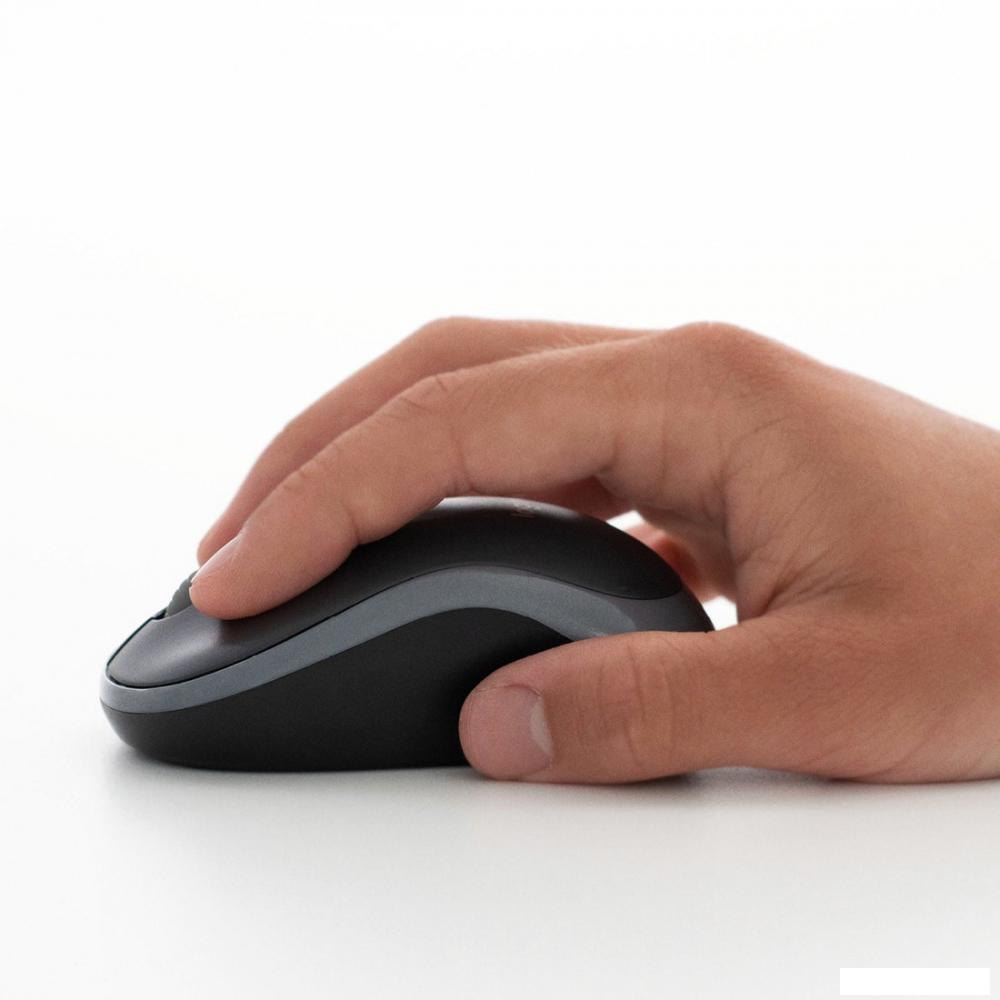 Мышь Logitech M185 (черный/серый)