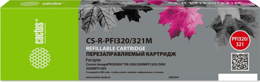 Картридж CACTUS CS-R-PFI320/321M без чипа