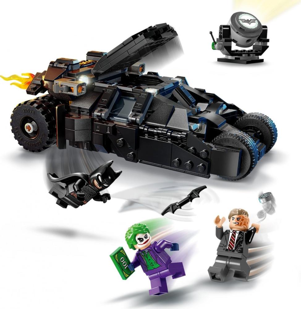 Конструктор LEGO Batman 76303 Бэтмен на Тумблере против Двуликого и Джокера