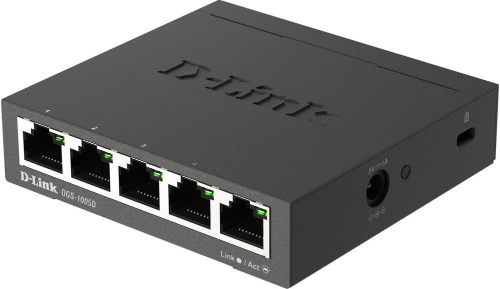 Неуправляемый коммутатор D-Link DGS-1005D/R1A