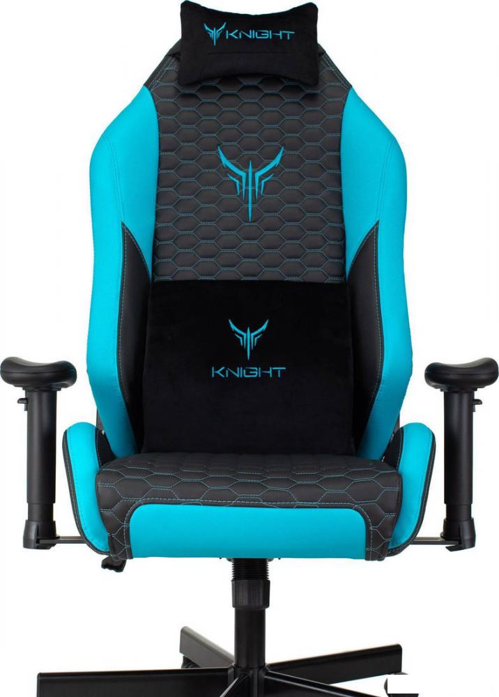 Игровое (геймерское) кресло Knight Neon (черный/голубой)