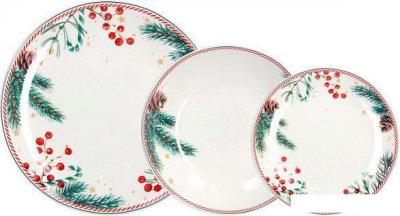 Набор обеденных тарелок Tognana Madison Candy Christmas MC070186050 (18пр)