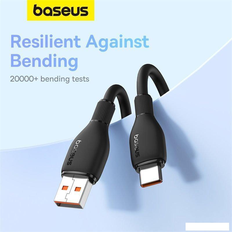 Кабель Baseus Pudding Series USB Type-A - USB Type-C (2 м, черный)