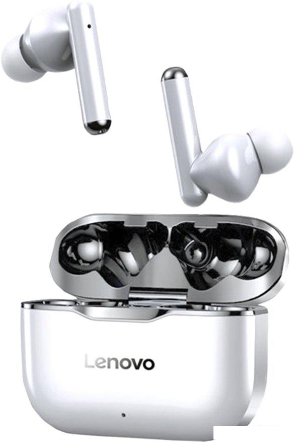 Наушники Lenovo LivePods LP1 (белый/черный)