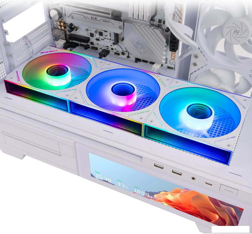 Комплект вентиляторов для корпуса Thermalright TL-M12QRW-S X3 (белый)