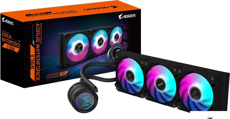 Система жидкостного охлаждения для процессора Gigabyte Aorus Waterforce II 360