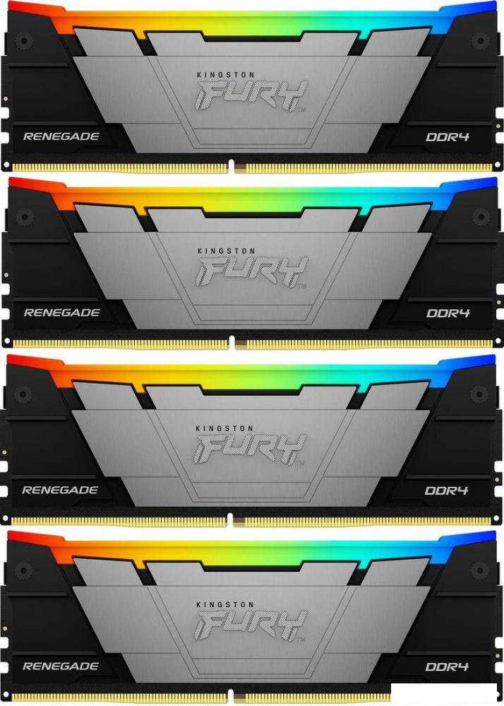 Оперативная память Kingston FURY Renegade RGB 4x8ГБ DDR4 3600 МГц KF436C16RB2AK4/32