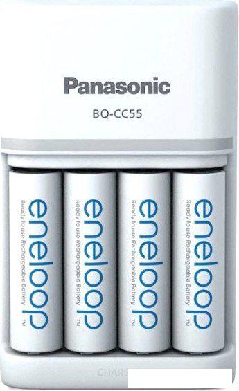 Аккумуляторы + зарядное Panasonic Smart &amp; Quick Charger K-KJ55MCD40E (с аккумуляторами)