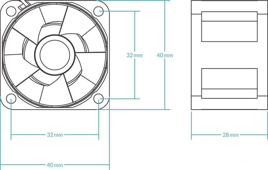 Вентилятор для сервера Arctic S4028-15K (5 шт) ACFAN00274A
