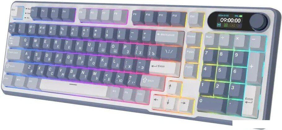 Клавиатура Royal Kludge RK-S98 RGB Ocean Blue (RK Cream)