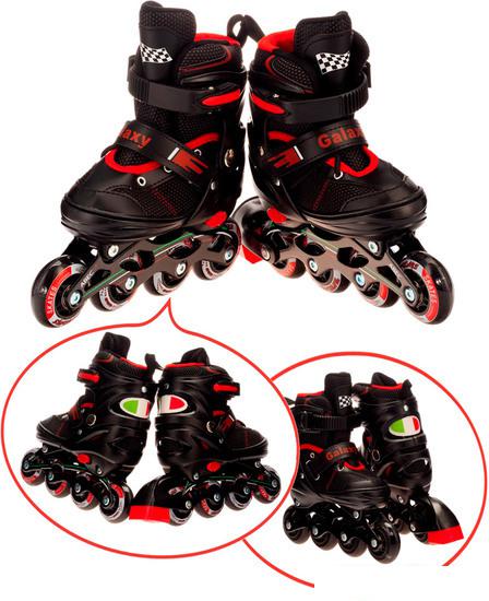 Роликовые коньки Favorit 8301-M-BK (р. 34-37)