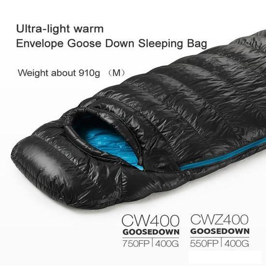 Спальный мешок Naturehike CW400 NH18C400-D (L, черный)