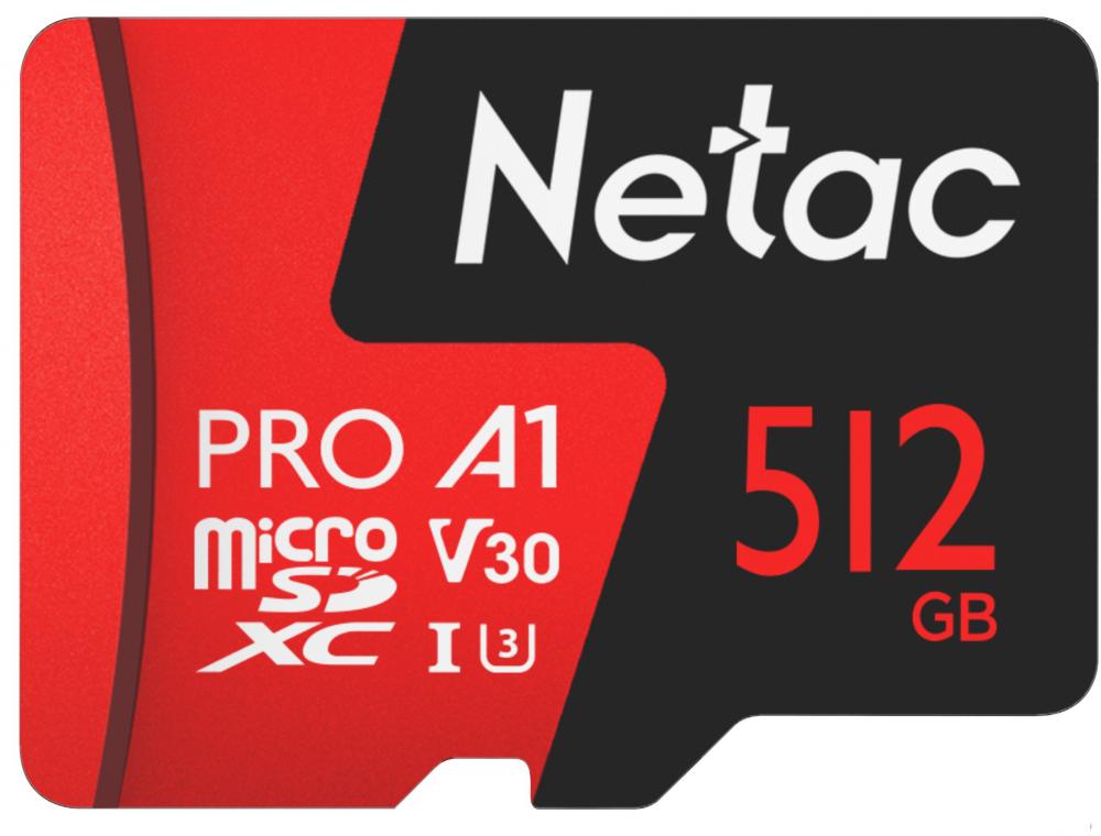 Карта памяти Netac 512GB P500 Extreme Pro NT02P500PRO-512G-R (с адаптером)
