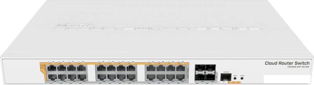 Управляемый коммутатор 3-го уровня Mikrotik CRS328-24P-4S+RM