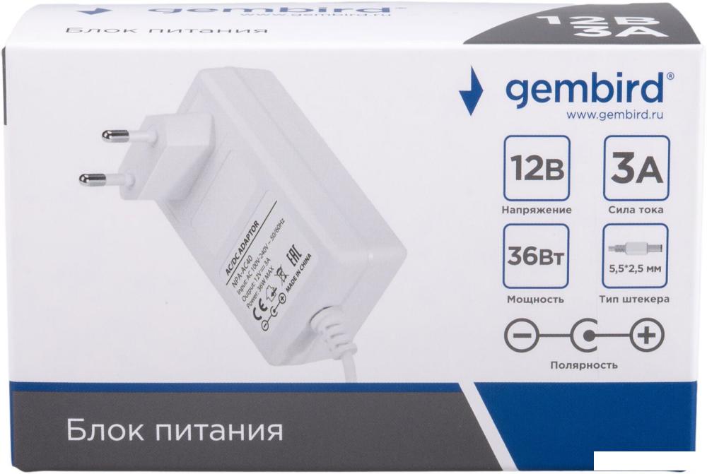 Адаптер питания Gembird NPA-AC40