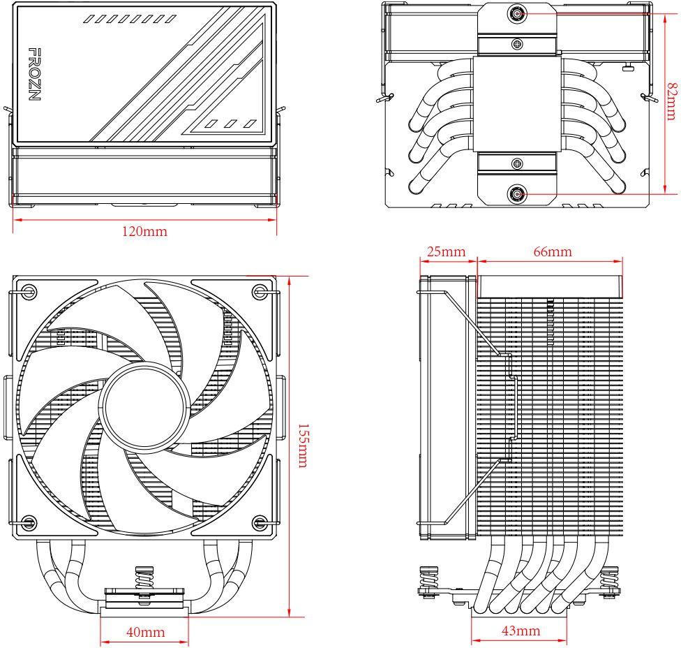 Кулер для процессора ID-Cooling Frozn A610 Black