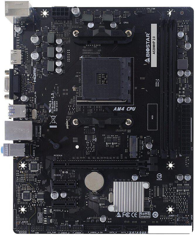 Материнская плата BIOSTAR A520MHP 2.0 Ver. 6.0