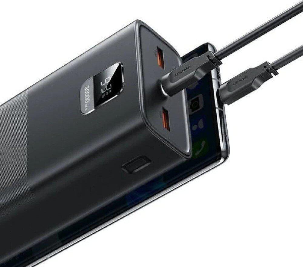 Внешний аккумулятор Usams CD185 PB68 30000mAh (черный)
