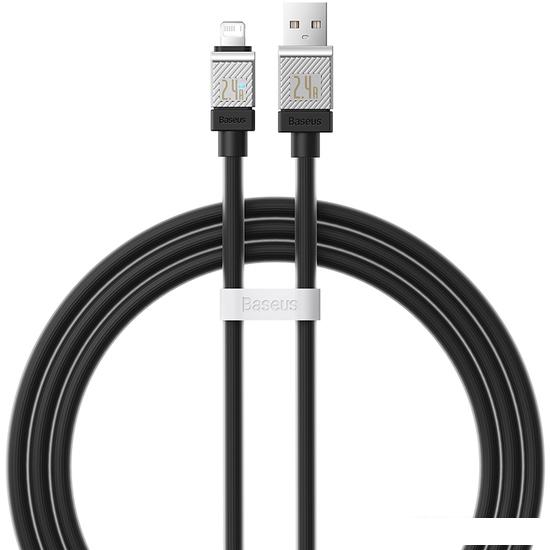 Кабель Baseus CoolPlay Series USB Type-A - Lightning (1 м, черный)