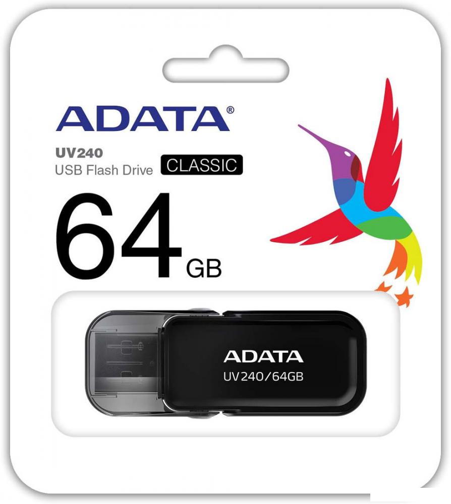 USB Flash ADATA UV240 64GB (черный)