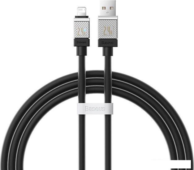 Кабель Baseus CoolPlay Series USB Type-A - Lightning (1 м, черный)