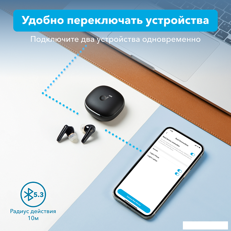 Наушники Anker SoundCore Liberty 4 (белый)