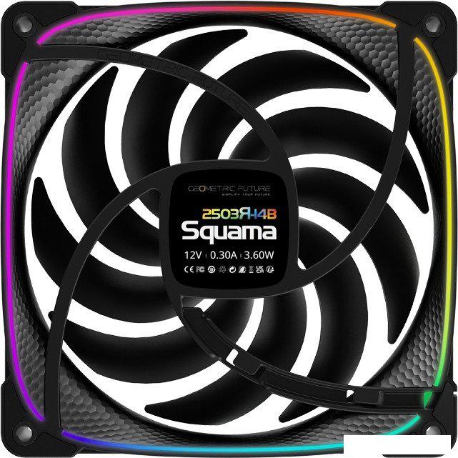 Комплект вентиляторов для корпуса Geometric Future Squama 2503R-14 Triple Pack (черный)
