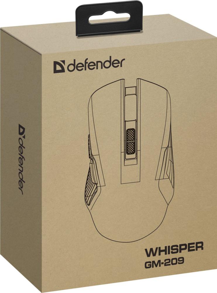Игровая мышь Defender Whisper GM-209 (черный)