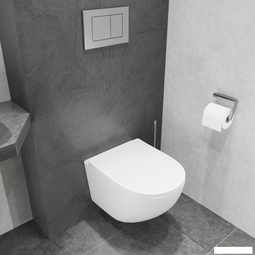 Унитаз подвесной Lauter Sulzdorf + GROHE Rapid SL 38772001 + панель GROHE 37131000 (белый с микролифтом)