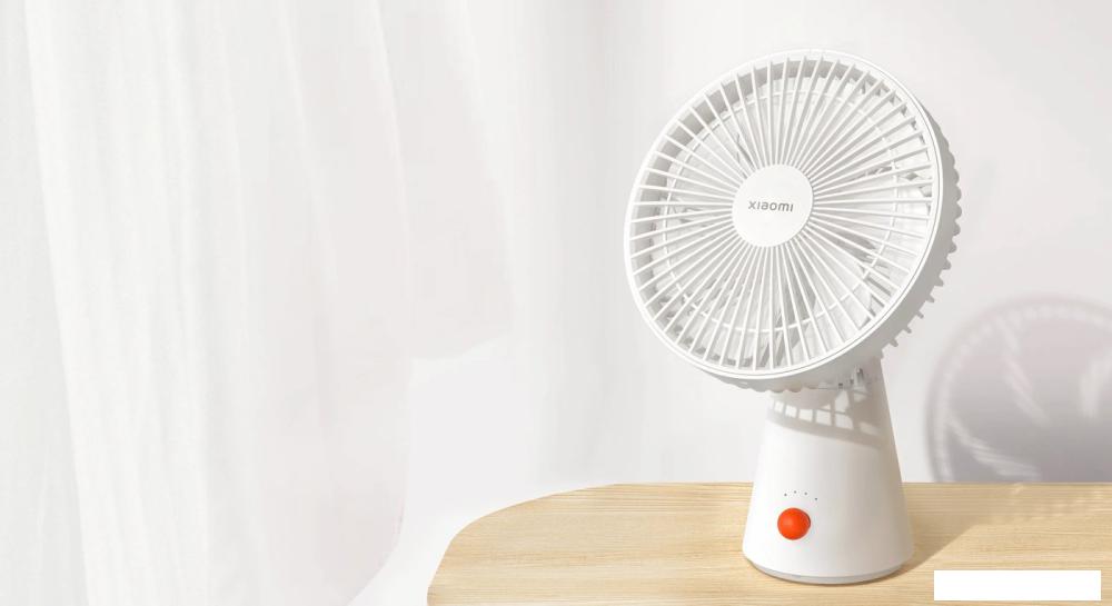 Вентилятор Xiaomi Mijia Desktop Mobile Fan ZMYDFS01DM (с переходником на евровилку)