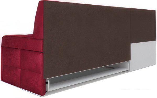 Угловой диван Мебель-АРС Атлантис левый 190x84x120 (бархат красный Star Velvet 3 Dark Red)