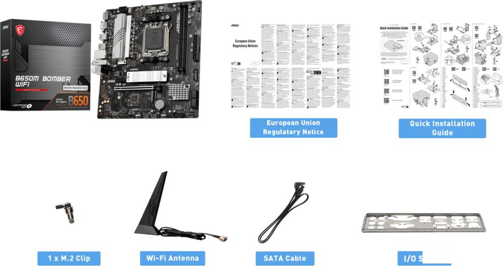 Материнская плата MSI B650M Bomber WiFi