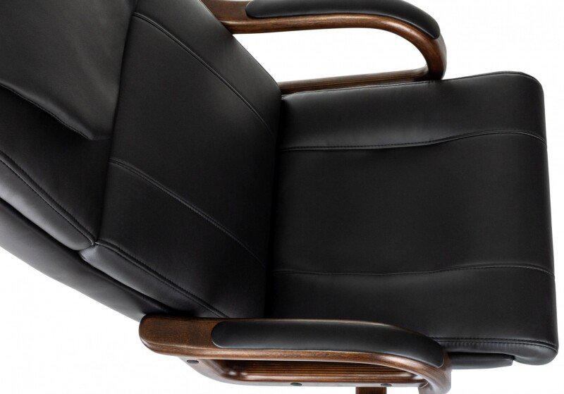Офисное кресло Бюрократ T-9933Walnut (черный, экокожа)