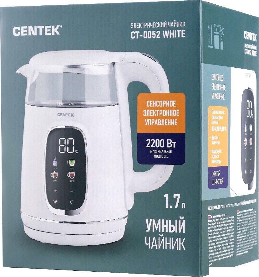 Электрический чайник CENTEK CT-0052 White