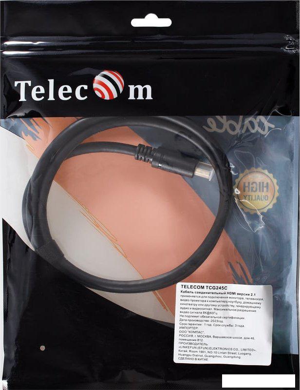 Кабель Telecom TCG245C-1M HDMI - HDMI (1 м, черный)
