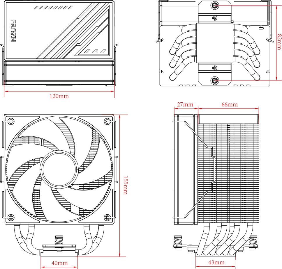 Кулер для процессора ID-Cooling Frozn A610 ARGB White