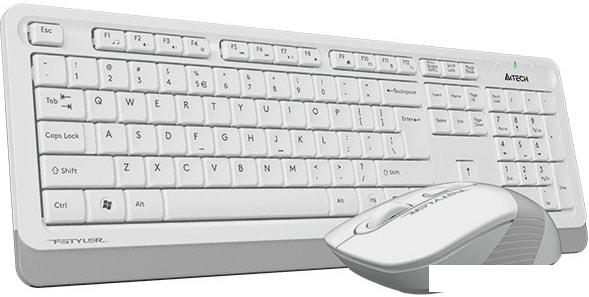 Офисный набор A4Tech Fstyler FG1010 (белый/серый)