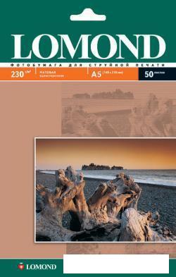 Фотобумага Lomond Матовая А5 230 г/кв.м. 50 листов (0102069)