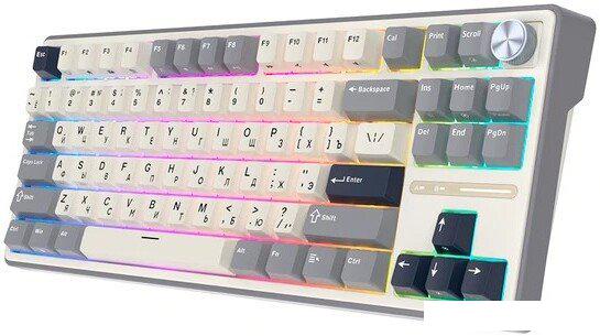 Клавиатура Royal Kludge R87 Pro Half Grey (RK Brown)