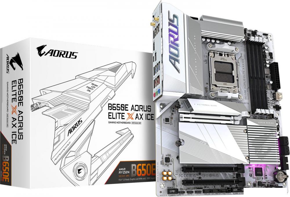 Материнская плата Gigabyte B650E Aorus Elite X AX ICE (rev. 1.0)