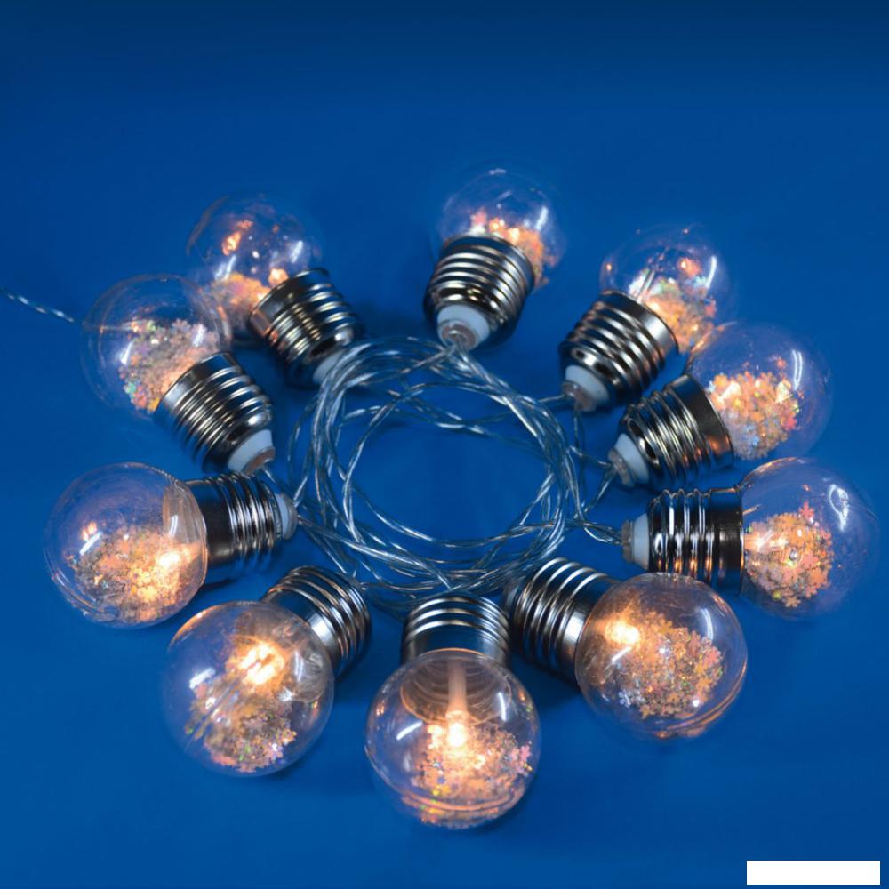 Светодиодная гирлянда Uniel ULD-S1800-010/STB/3AA WARM WHITE IP20 RETRO BULBS UL-00008425
