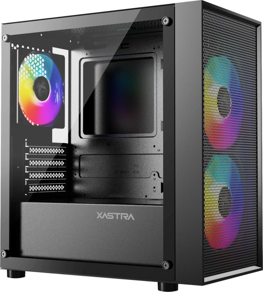 Корпус XASTRA A305M 3FRGB (черный)
