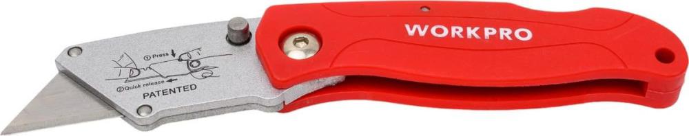 Нож строительный Workpro WP211002
