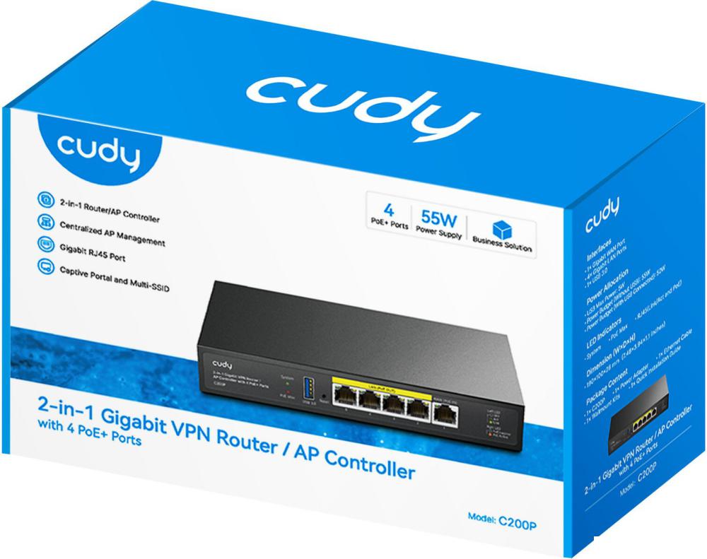 Маршрутизатор Cudy C200P 1.0