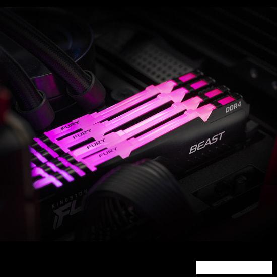 Оперативная память Kingston FURY Beast RGB 16ГБ DDR4 3600 МГц KF436C18BB2A/16