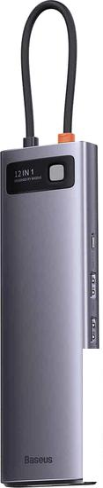 Док-станция Baseus Metal Gleam Series 12-in-1 Multifunctional Type-C Hub Docking Station WKWG020213