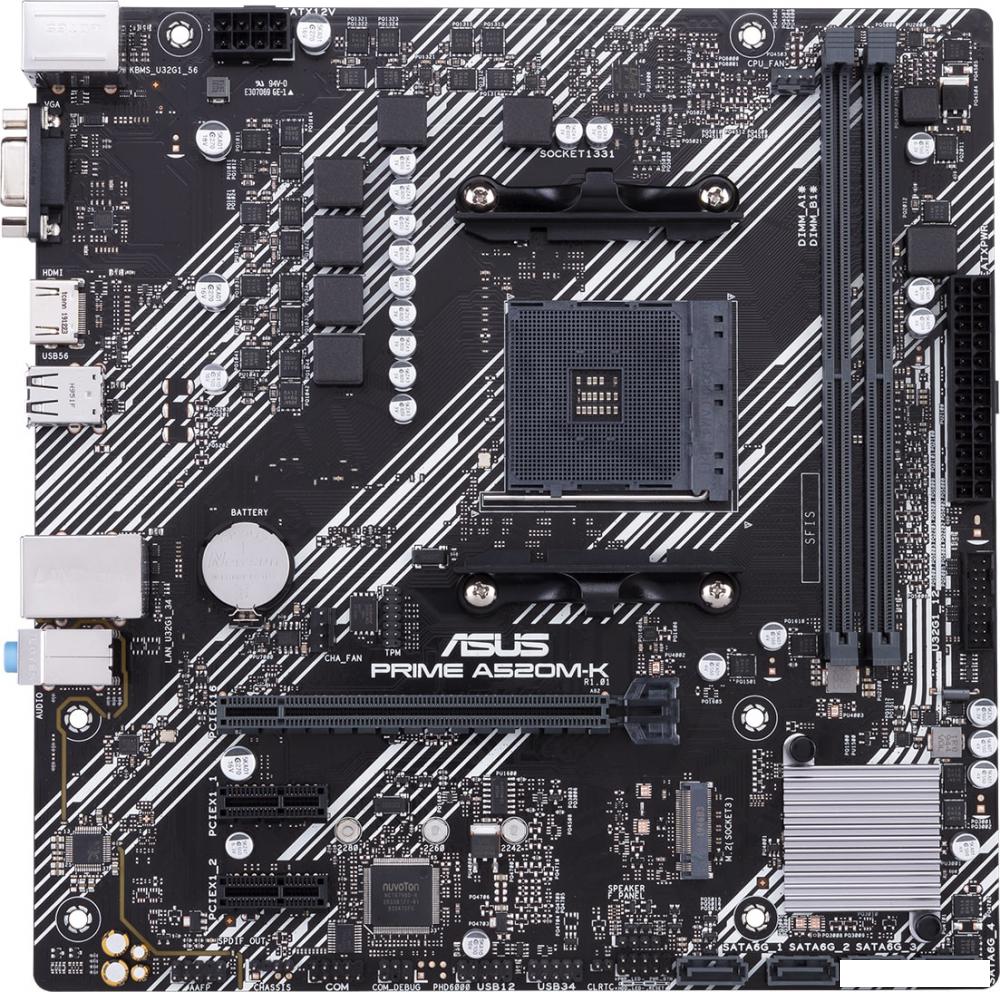 Материнская плата ASUS Prime A520M-K