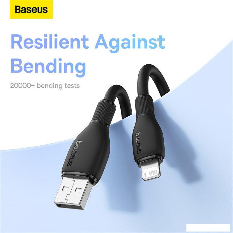 Кабель Baseus Pudding Series Fast Charging Cable 2.4A USB Type-A - Lightning (1.2 м, черный)