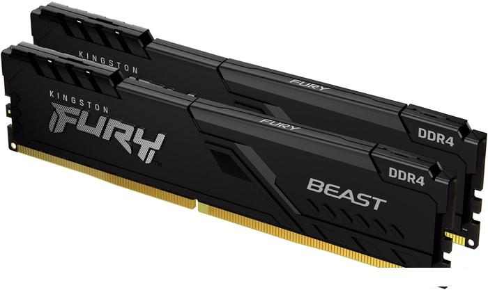 Оперативная память Kingston FURY Beast 2x8GB DDR4 PC4-28800 KF436C17BBK2/16