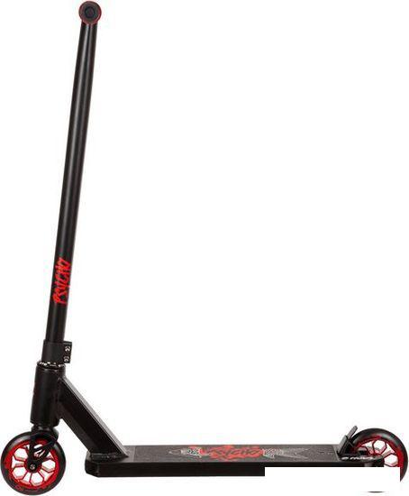 Трюковый самокат Novatrack Psycho 40/110 110A.PSYCHOP1.BK22 (черный/красный)